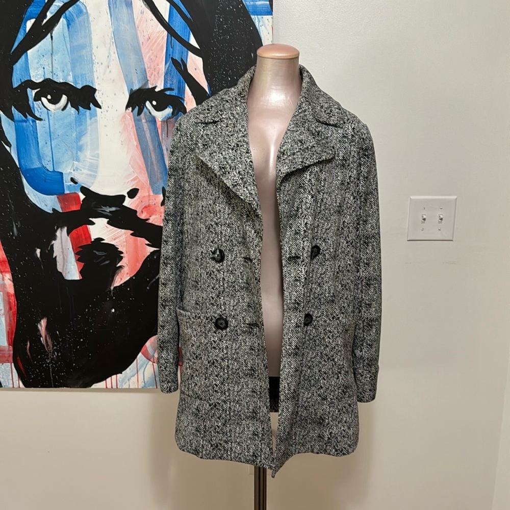 Cabi unstructured double breasted Editor’s” jacket.